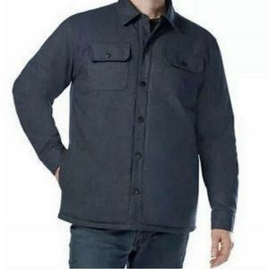 Rugged Elements Mens
Size M Gray Shacked Lined Shirt Jacket Snap-Up